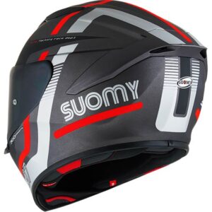 SUOMY Track-1 Ninety Seven Matt Gunmetal / Red Helmet - Image 3