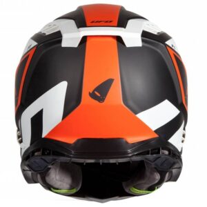 UFO Echus Matt White / Black / Orange 2023 Helmet - Image 3