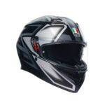 Casco integral AGV K3 Compound Negro Mate / Gris