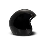 Casco jet DMD Retro Solid Negro Brillo