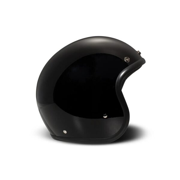 Casco jet DMD Retro Solid Negro Brillo Casco jet DMD Retro Solid Negro Brillo