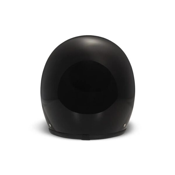Casco jet DMD Retro Solid Negro Brillo
