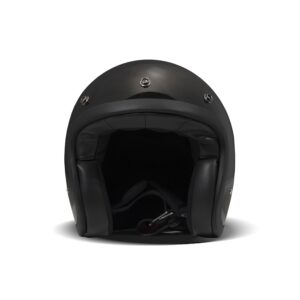 Casco jet DMD Vintage Negro Brillo