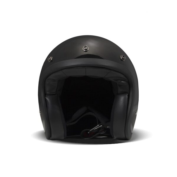 Casco jet DMD Vintage Negro Brillo