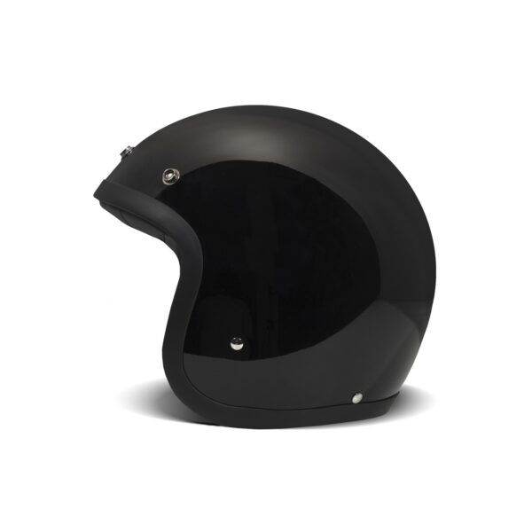 Casco jet DMD Vintage Negro Brillo