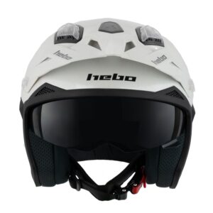 Casco jet HEBO Zone 5 Monocolor Blanco