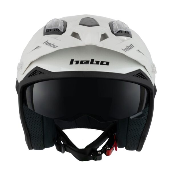Casco jet HEBO Zone 5 Monocolor Blanco