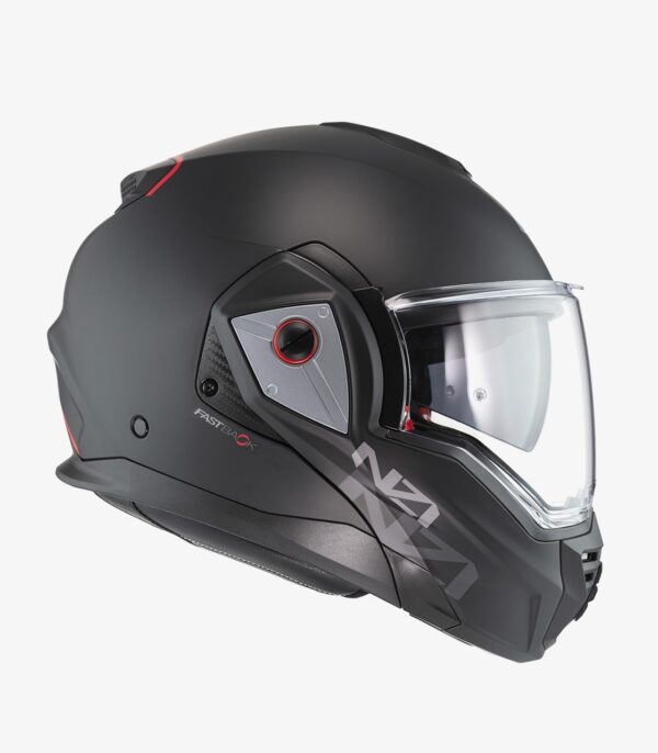 Casco modular NZI Fastback Duo Solid Negro Mate