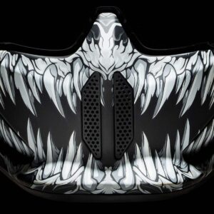 Casco integral RUROC Atlas 4.0 Carbon Jormungandr Negro / Blanco