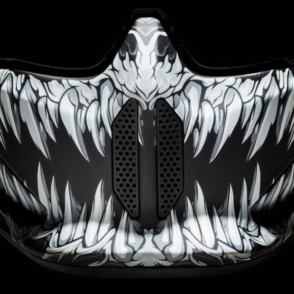 Casco integral RUROC Atlas 4.0 Carbon Jormungandr Negro / Blanco